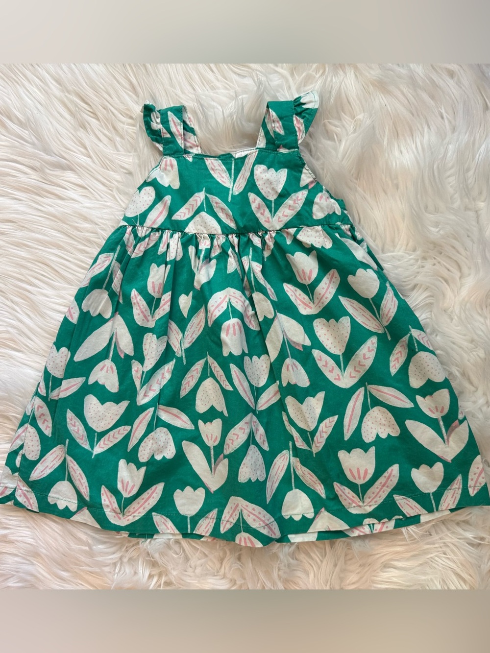 Carter’s Toddler Girls 18M Floral Dress 3 Piece Bloomers Sun Hat Set Summer